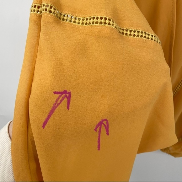 Easel Yellow Oversized Boho Blouse - Picture 14 of 14
